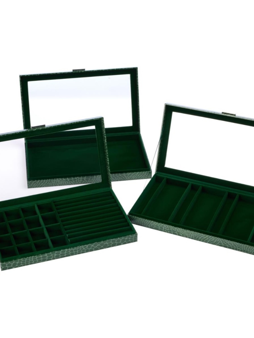 Prestige™ Anti-Tarnish Set of 3 Large Jewelry Boxes